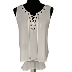 INC. Tie Front Blouse